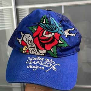 Blue Ed Hardy Hat